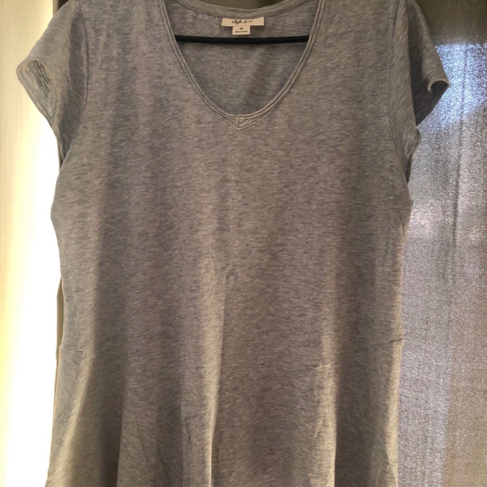 Style & Co. Gray Women's Top